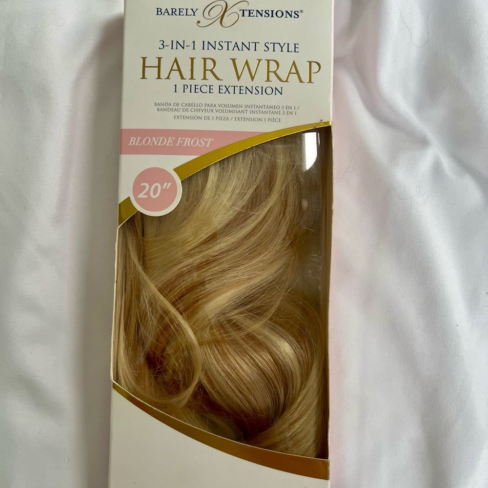 BarelyXtensions Blonde Frost Hair Extensions Wrap